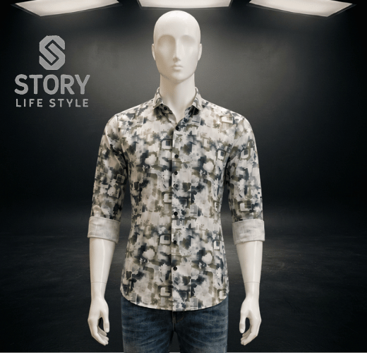 Casual Shirt (Long Sleeved - Multi Print)